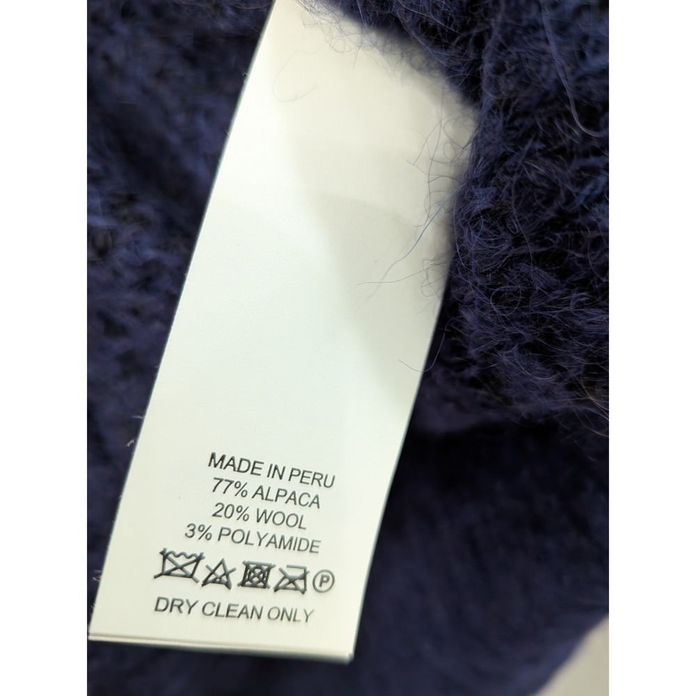 NEVER WORN LARGE Kate Spade Leopard Print Alpaca Wool Blend Mock Neck Sweater - Picture 3 of 5